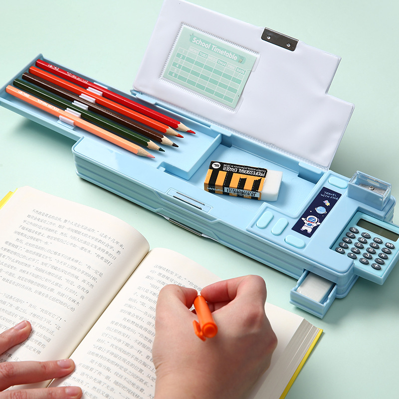Scientific Calculator For Secondary School - Yaratıcı Çok fonksiyonlu Plastik Kırtasiye Kutusu
