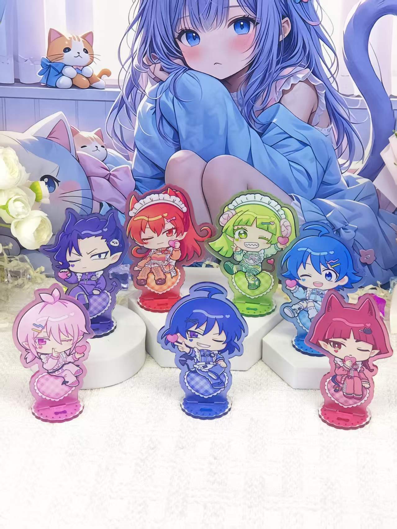 Desk Accessories - Iruma-kun Chibi Hizmetçi Tarzı Akrilik Stand
