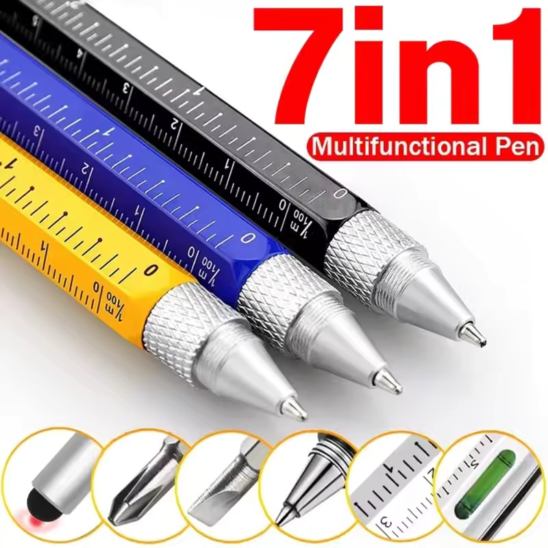 Writing Tools - 7'si 1 Arada Çok Fonksiyonlu Kalem: