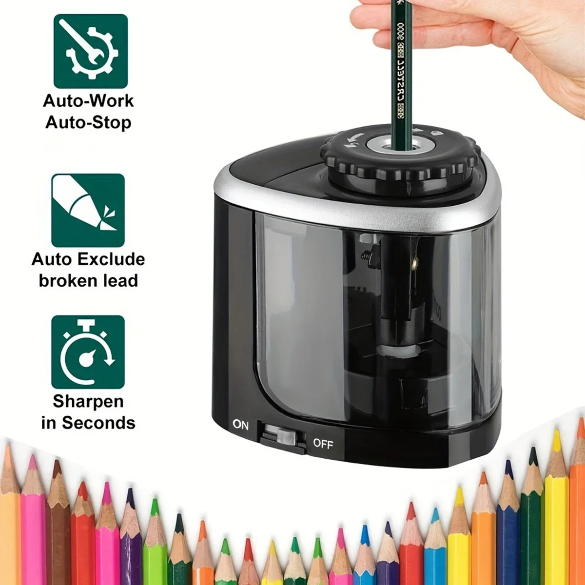 Masaüstü Elektrikli Kalemtıraş - Electric Pencil Sharpener Usb incelemesi ve fiyatı