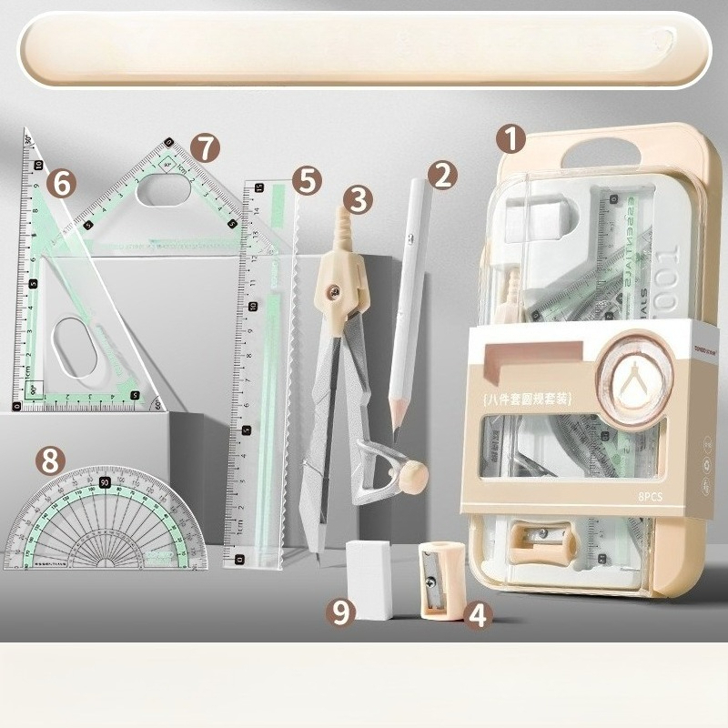 Öğrenciler için Pergel ve Cetv - Math Geometry Set With Compass incelemesi ve fiyatı