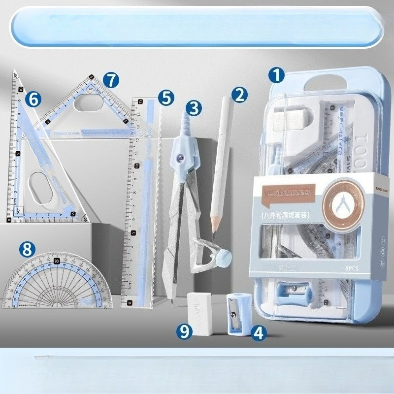 Öğrenciler için Pergel ve Cetv - Math Geometry Set With Compass incelemesi ve fiyatı