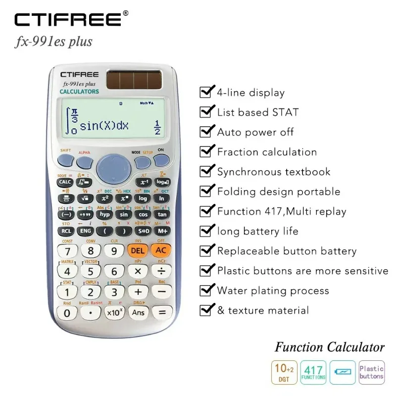 Bilimsel Hesap Makineleri, Düğ - Scientific Calculator For Secondary School incelemesi ve fiyatı